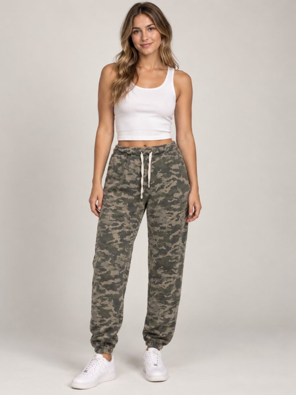 Honeydew Women’s Camo Jogger Pants Size S Drawstring Stretch Athleisure